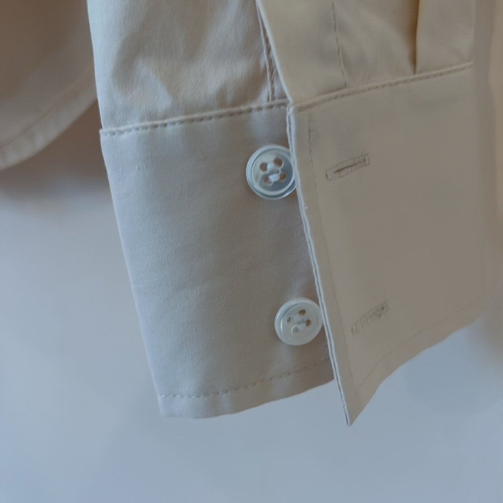 Theory long sleeve blouse, side ruching - Picture 4 of 5
